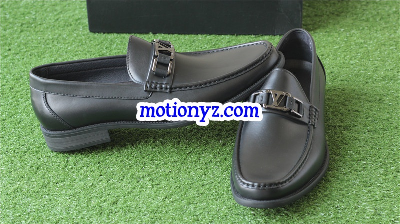 Men Brand Leather Shoes Black